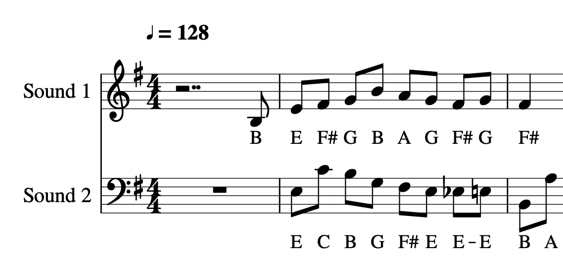 Sheet Music Example